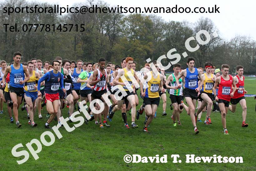 Mens under-20s, British Athletics Liverpool Cross Challenge, Sefton Park, Liverpool. Photo: David T. Hewitson/Sports for All Pics